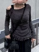 FLAREUP】Asymmetrical Drape Pants / 【フレアアップ