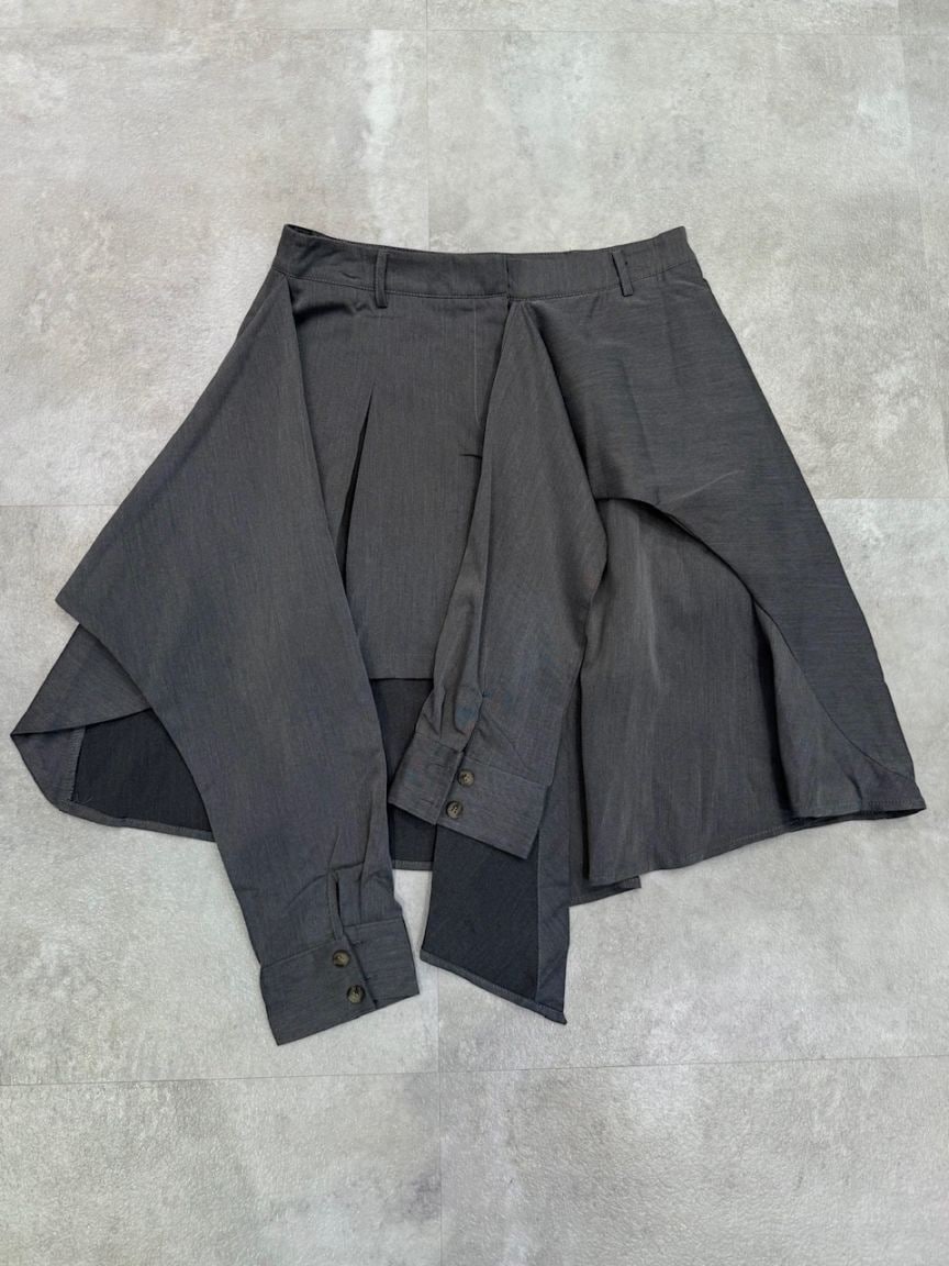 受注制【Nerd out XU】docking shirt medium skirt