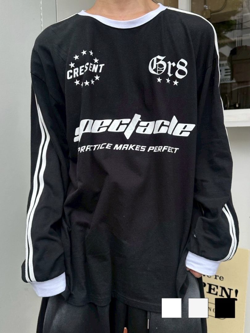 受注制【LUV CODE】sports long sleeve tee (3color)