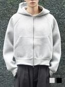 SUNDAY OFF CLUB】HUGAR Vintage thrashed zip up hoodie | OUR