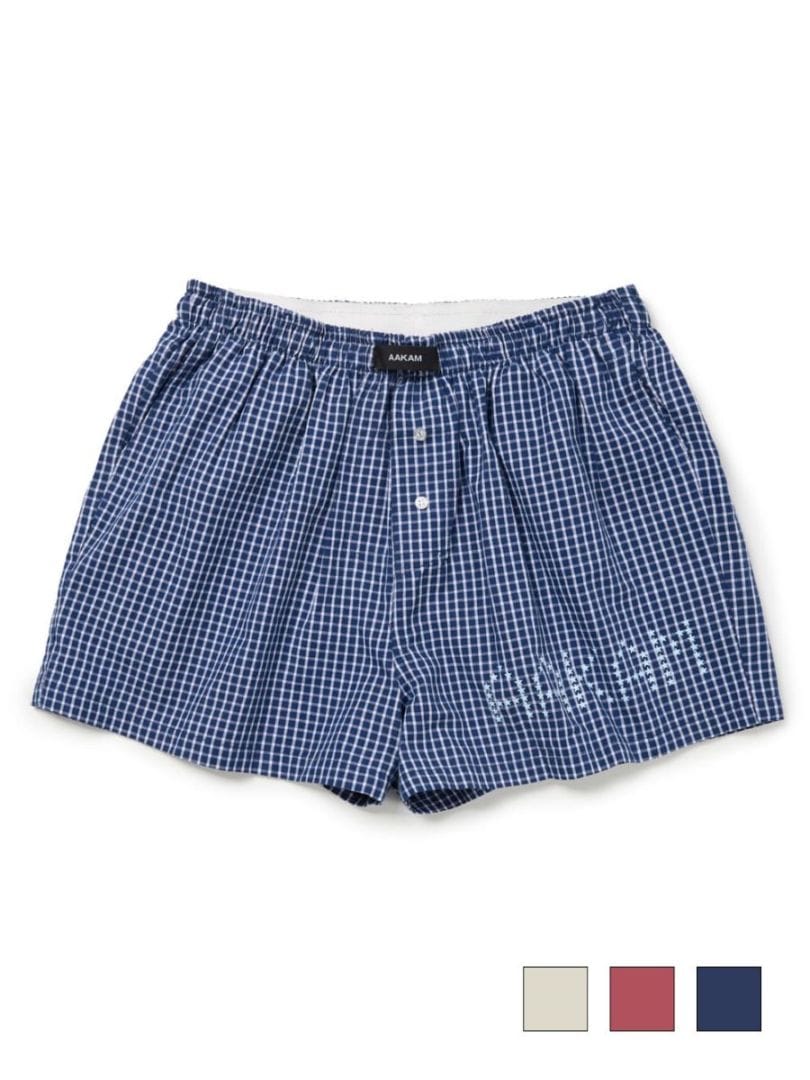 【AAKAM】Check Boxer