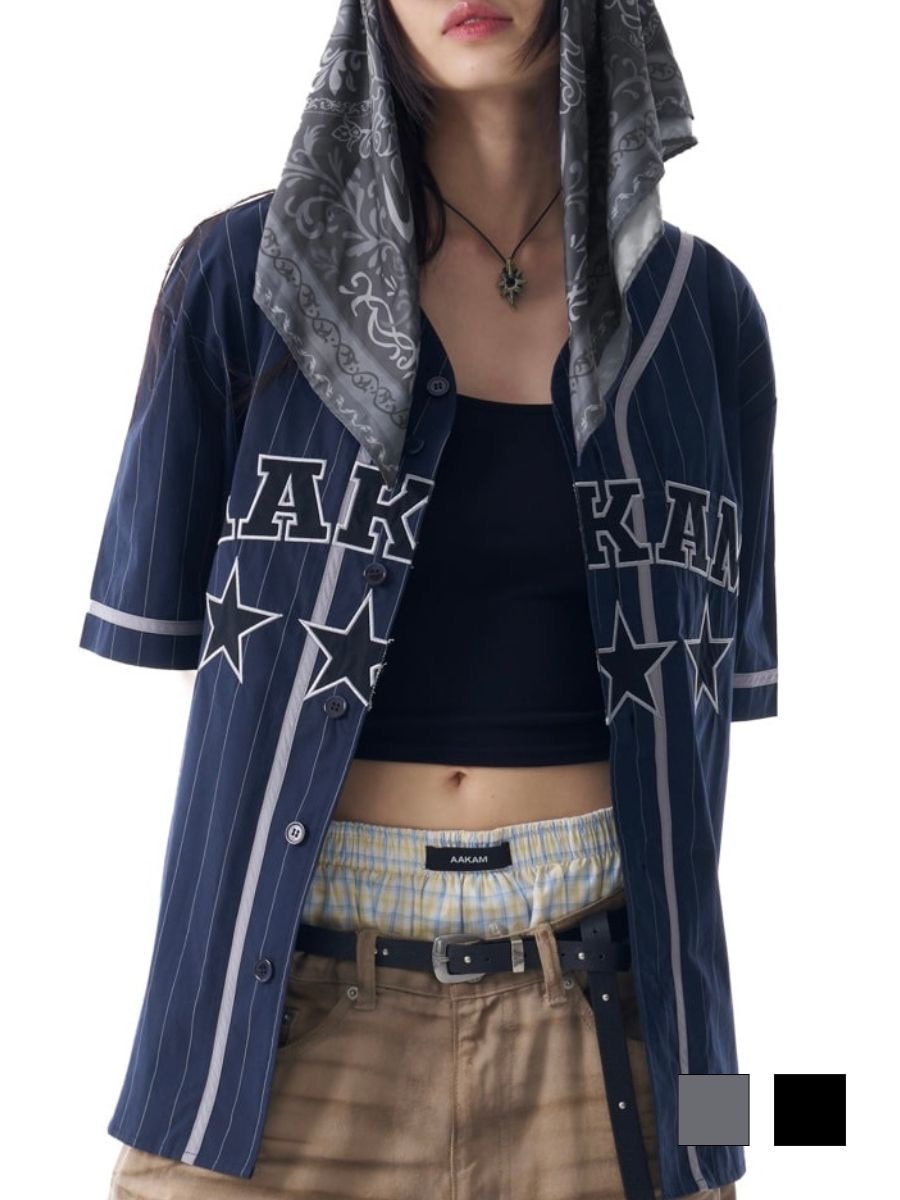 【AAKAM】Cotton Baseball Jersey