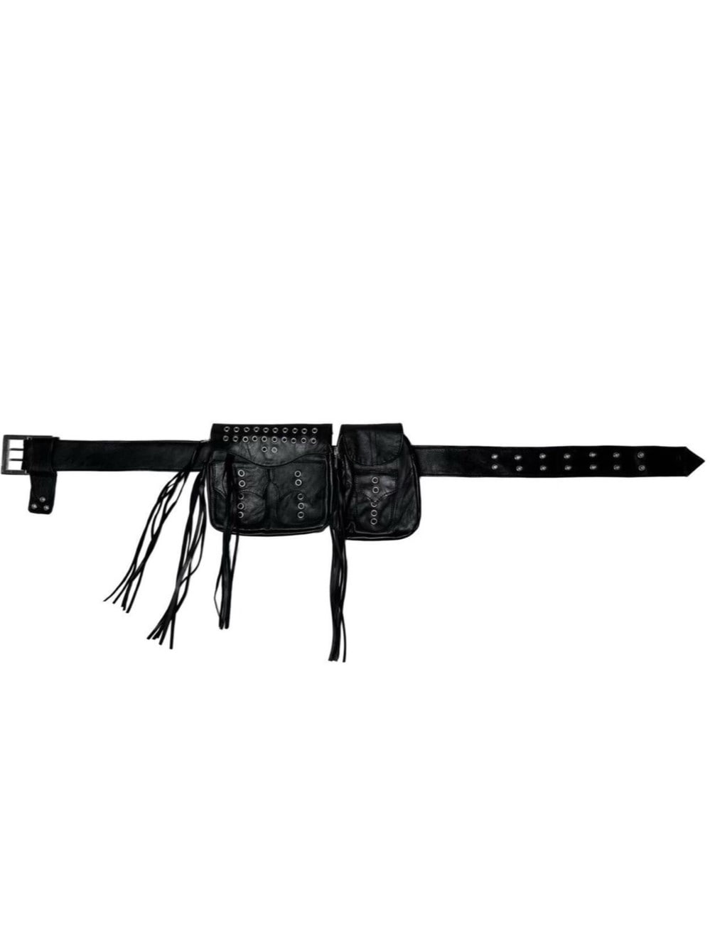 【haveyoudiedbefore?】Sacra Cintola Leather Belt / 【ハブユーダイドビフォー】アイレットポケットバッグベルト