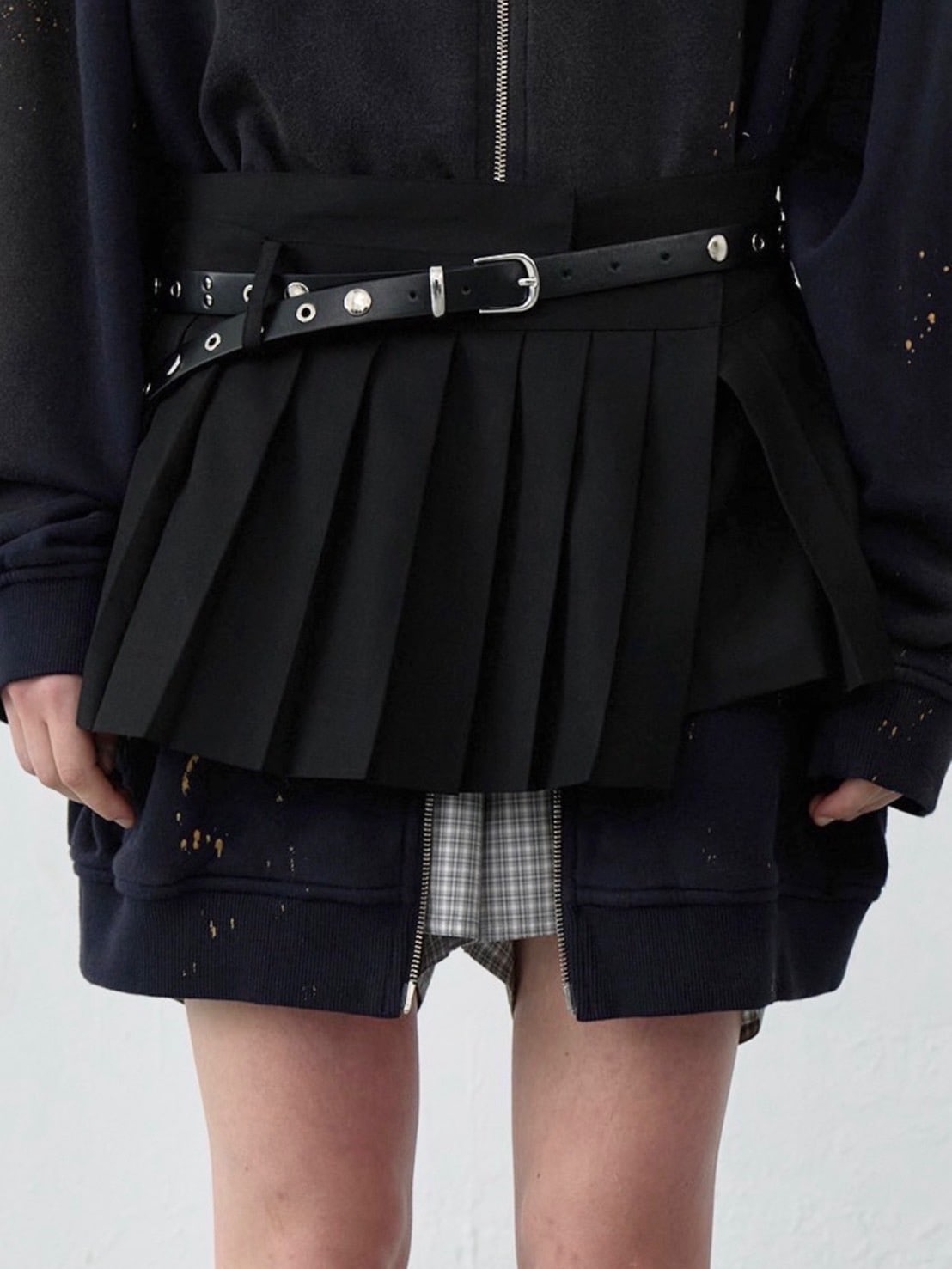 【LCDC】PLEATS DETAIL LAYERED SKIRT / 【エルシーディーシー・ティーエム】プレーツディティールレイヤードスカート