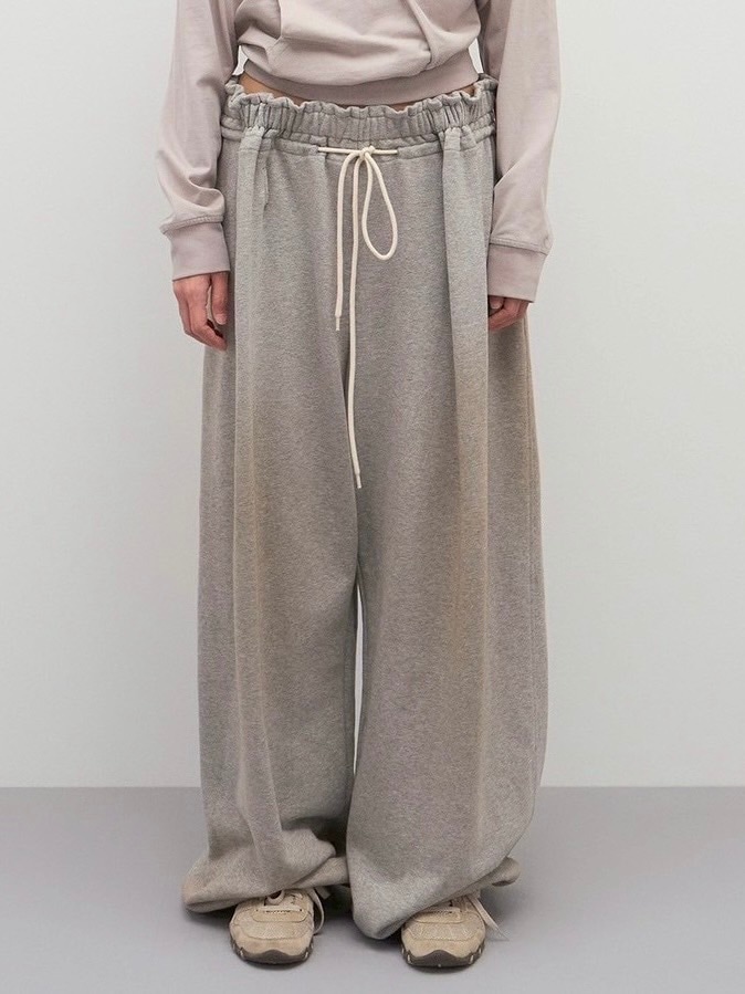 【LCDC】SPRAY WASHED PLEATS DETAIL TROUSERS / 【エルシーディーシー・ティーエム】スプレーウォッシュプリーツディティールスウェットパンツ