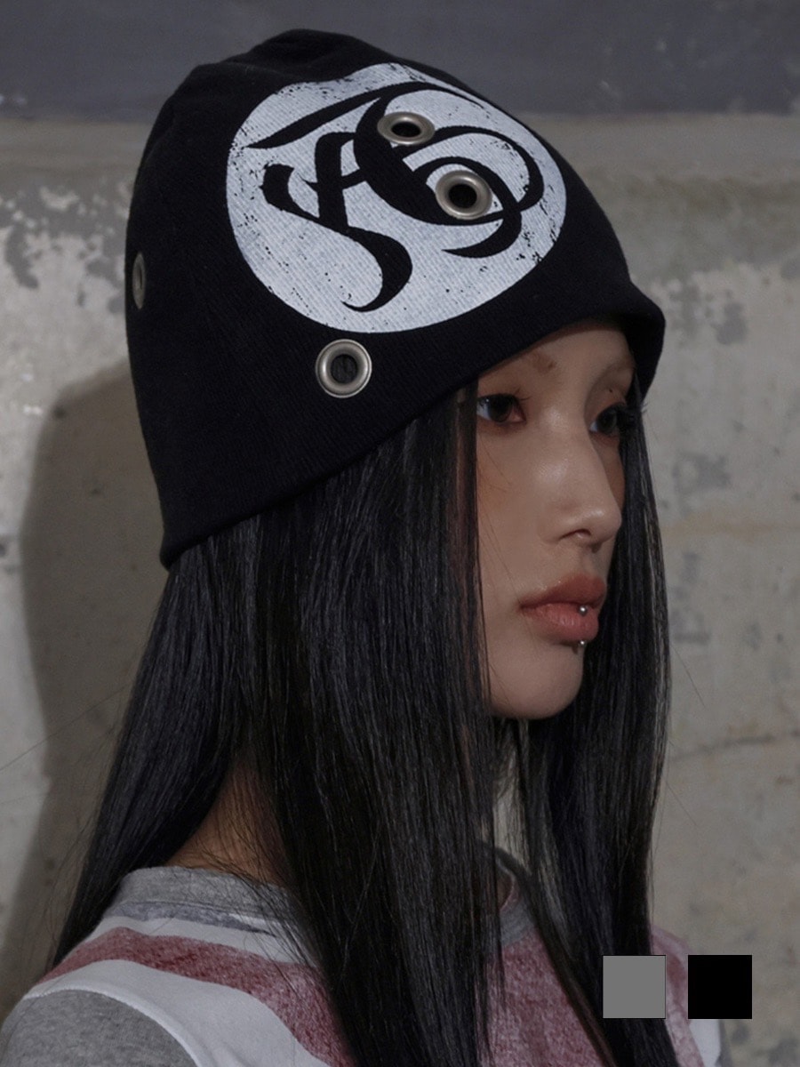 【FANCY CLUB】FY EYELET BEANIE / 【ファンシークラブ】ＦＹアイレットニット帽