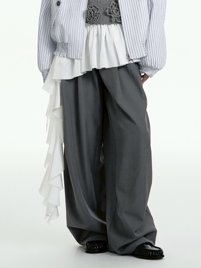 TGNS】Fart Curtain / 【ツーガンズ】アシメフリルレイヤードスカート