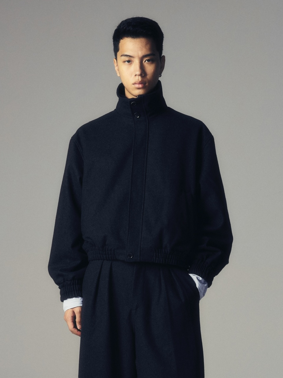 【CS】wool high neck jacket