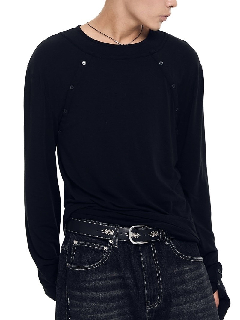 【AAKAM】Layered Long Sleeve