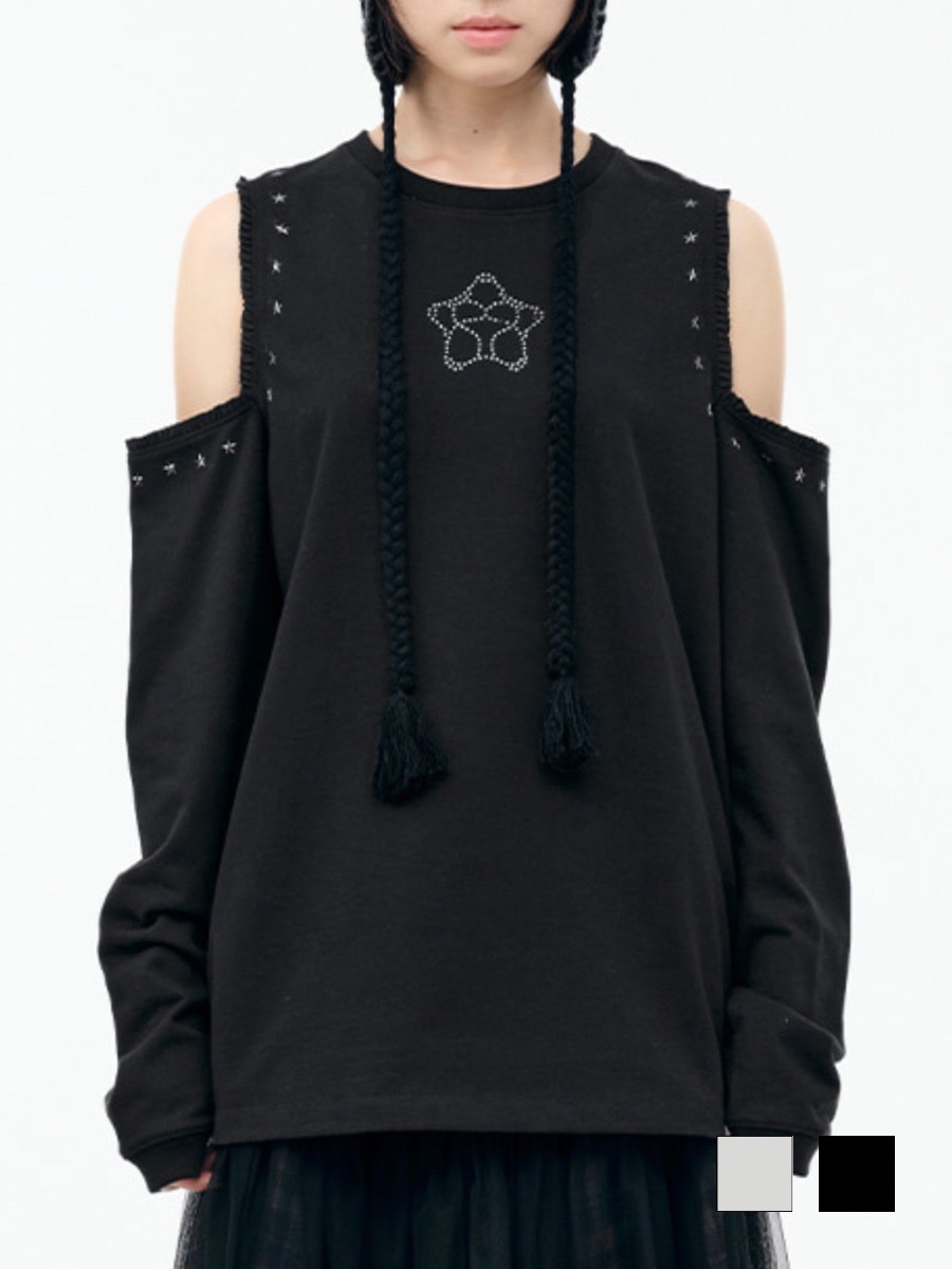 【TUOMIO】CUT-OUT LACE LONG SLEEVES / 【トゥオミオ】カットアウトレースロングスリーブ