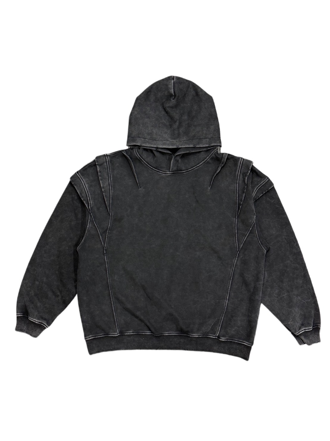 【Never mind the XU】design washing hoodie / 【ネバーマインドザエックスユー】デザインウォッシングパーカー