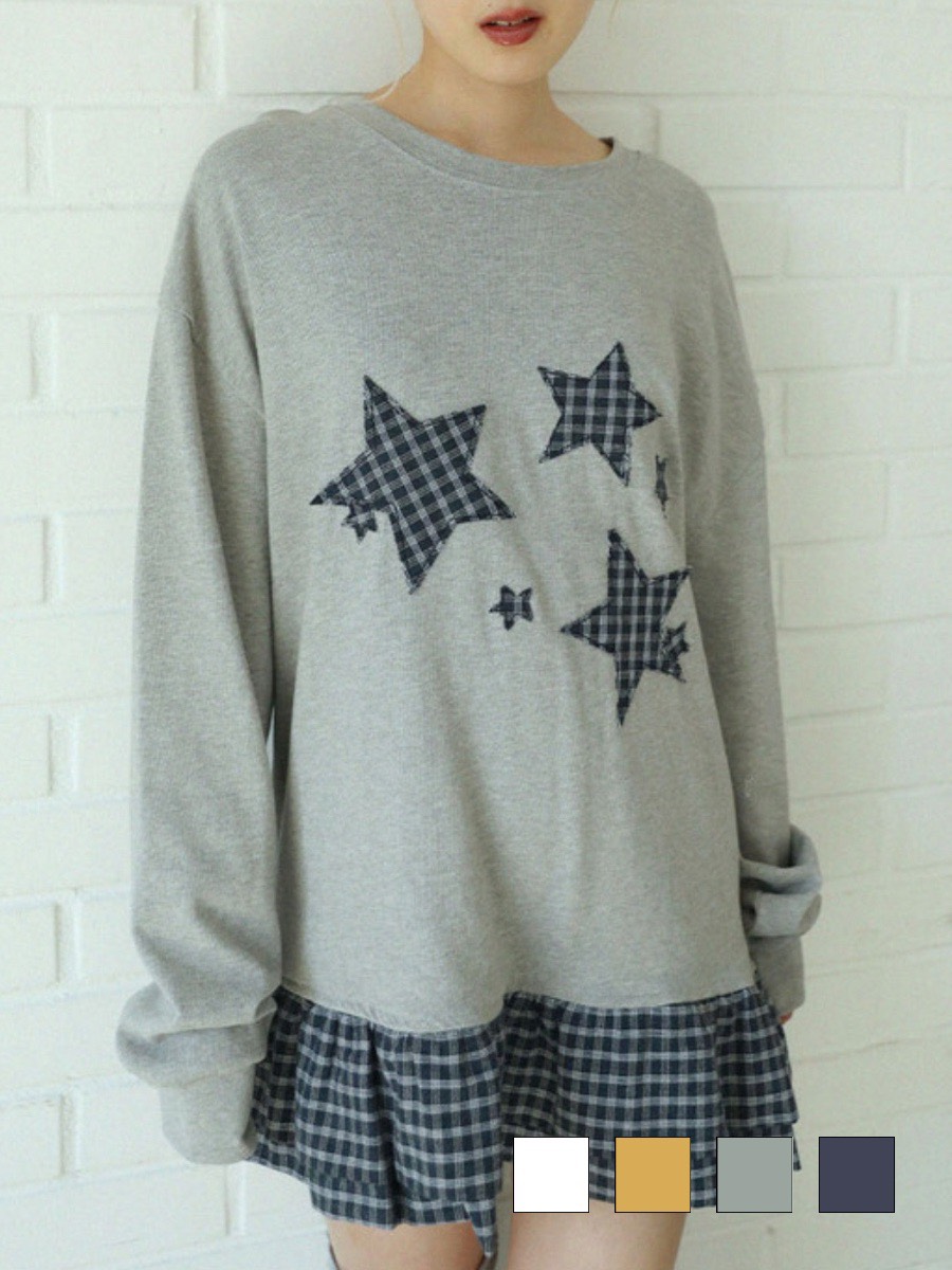 12/21 20:00 再販【Uglyshadow】STAR FRILL LONGSLEEVED T-SHIRT