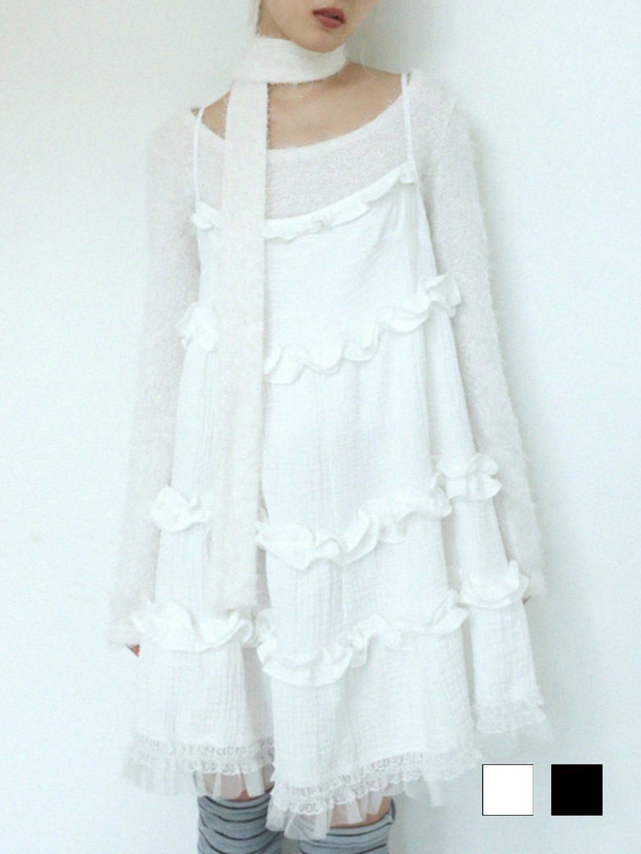 12/21 20:00 再販【Uglyshadow】LACE YORU DRESS