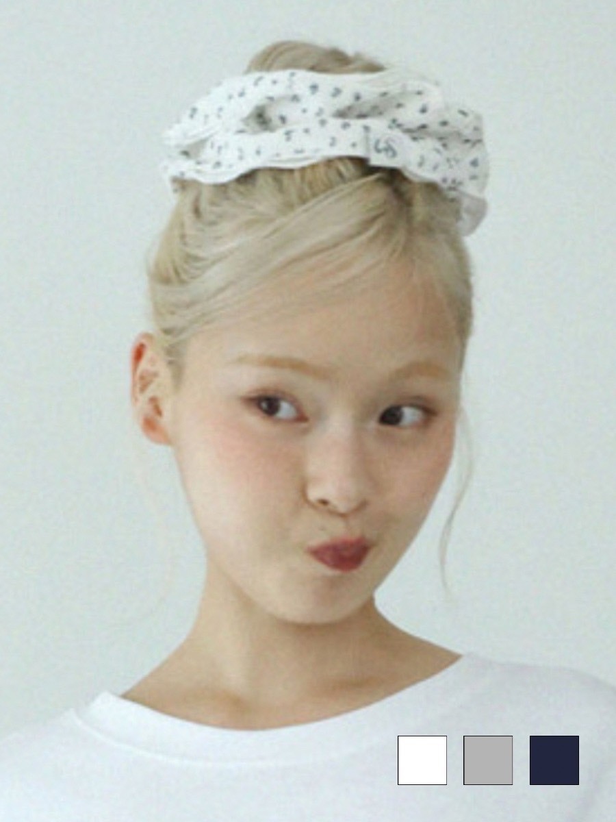 【Uglyshadow】FLOWER WAFFLE SCRUNCHIE