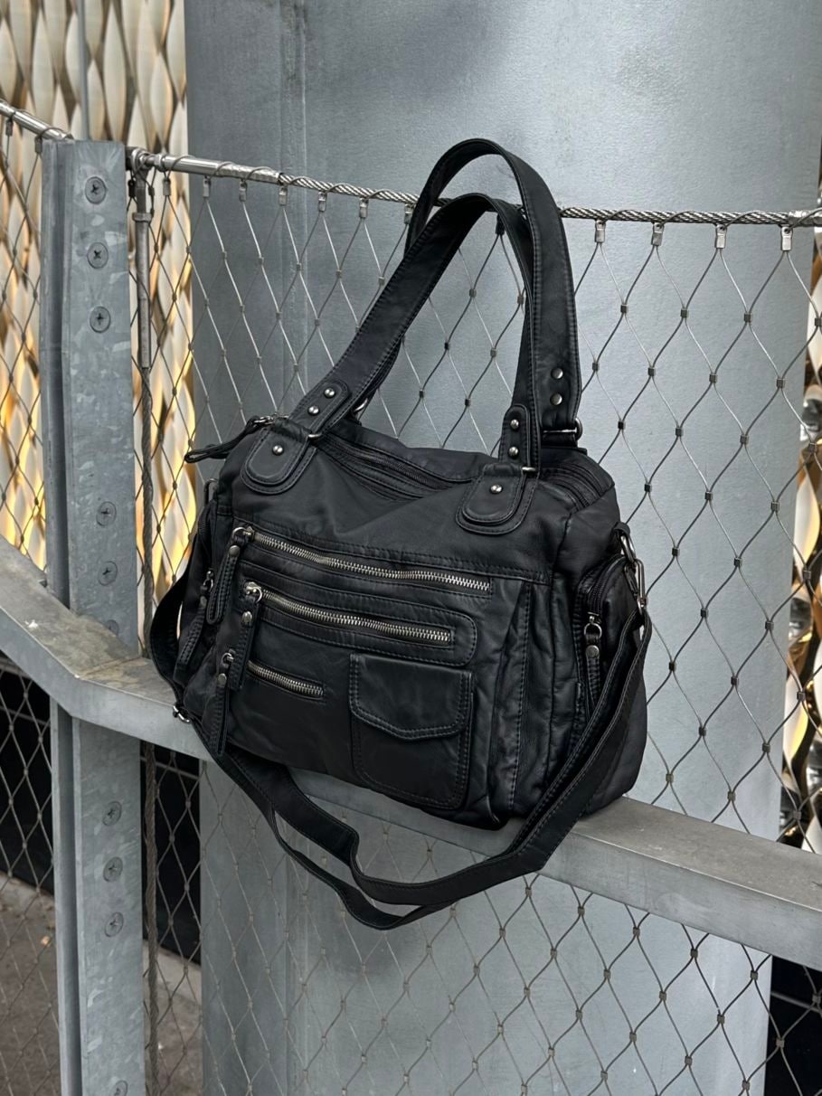 大阪店WEB限定受注制【Chikashitsu +】leather studs shoulder bag / 【チカシツプラス】レザースタッヅショルダーバッグ