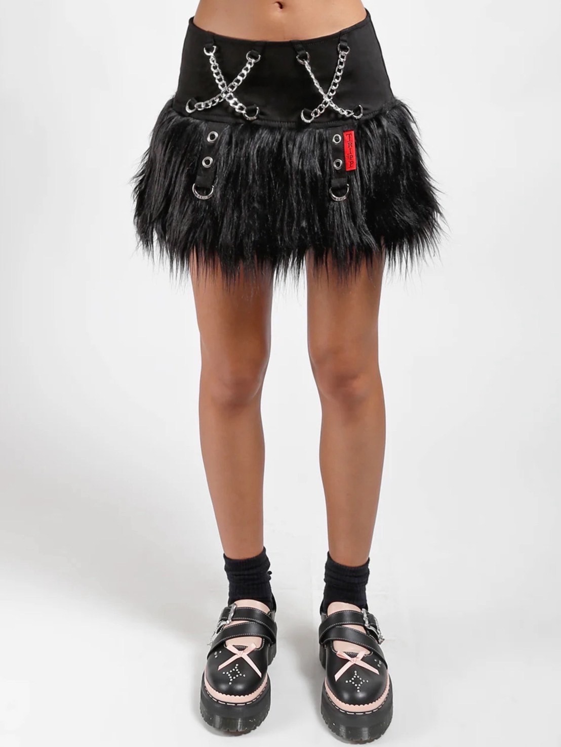 トップス CEEKAY TRIPP nyc】FUR-TASTICS SKIRT[IO4660] / 【トリップ ニューヨーク