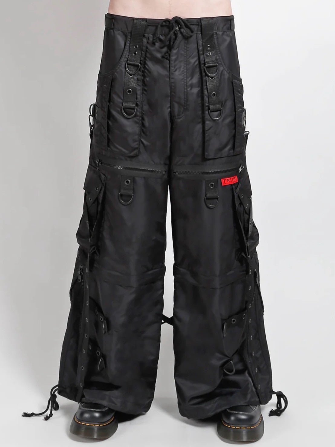 【TRIPP nyc】X STRAP SPACE OUT PANT[NY7296M] / 【トリップ ニューヨーク 】ボンテージストラップナイロンワイドパンツ
