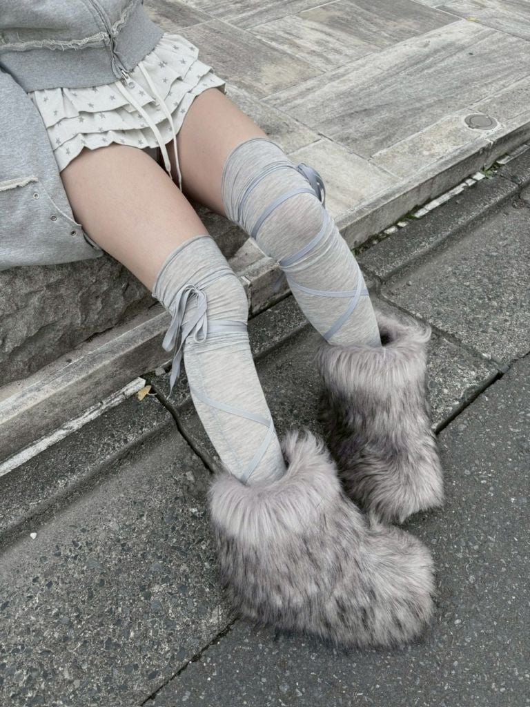 受注制【nmtc +】fur short boots / 【エヌエムティーシープラス】ファーショートブーツ (2color)