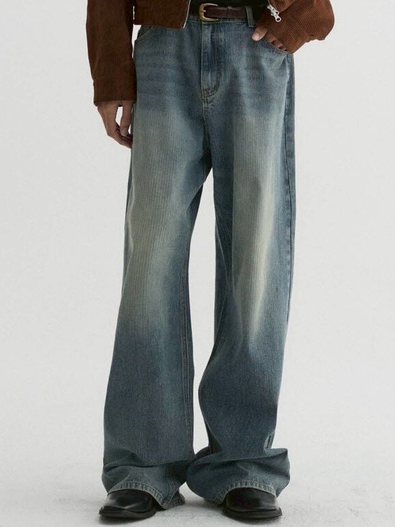 【DNSR】Striped Denim Pants