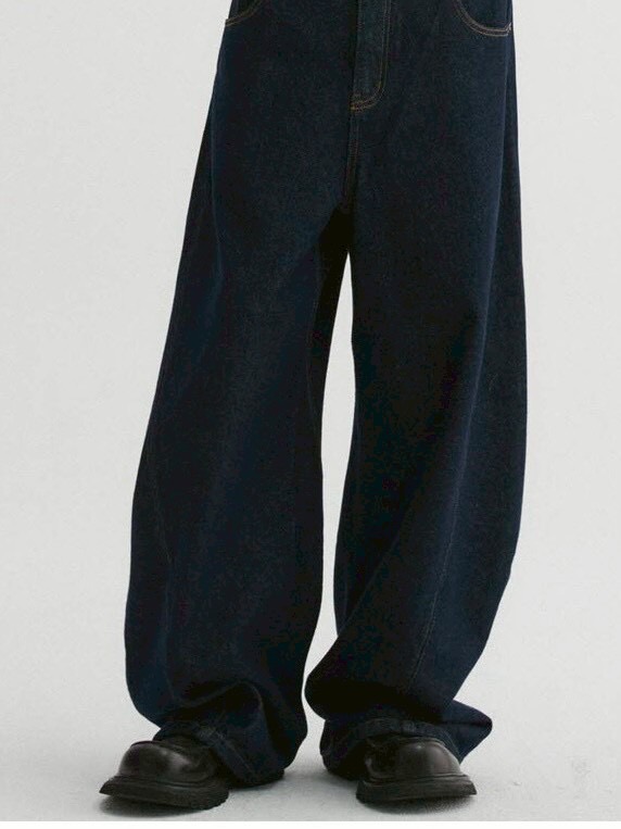 【DNSR】Curved Denim Pants