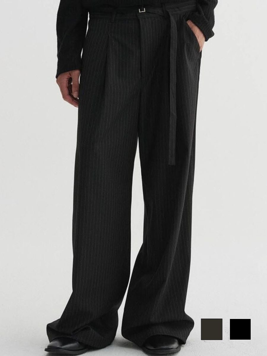 【DNSR】Cinched Stripe Slacks