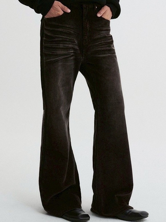 【DNSR】Embo Washed Corduroy Flare Pants