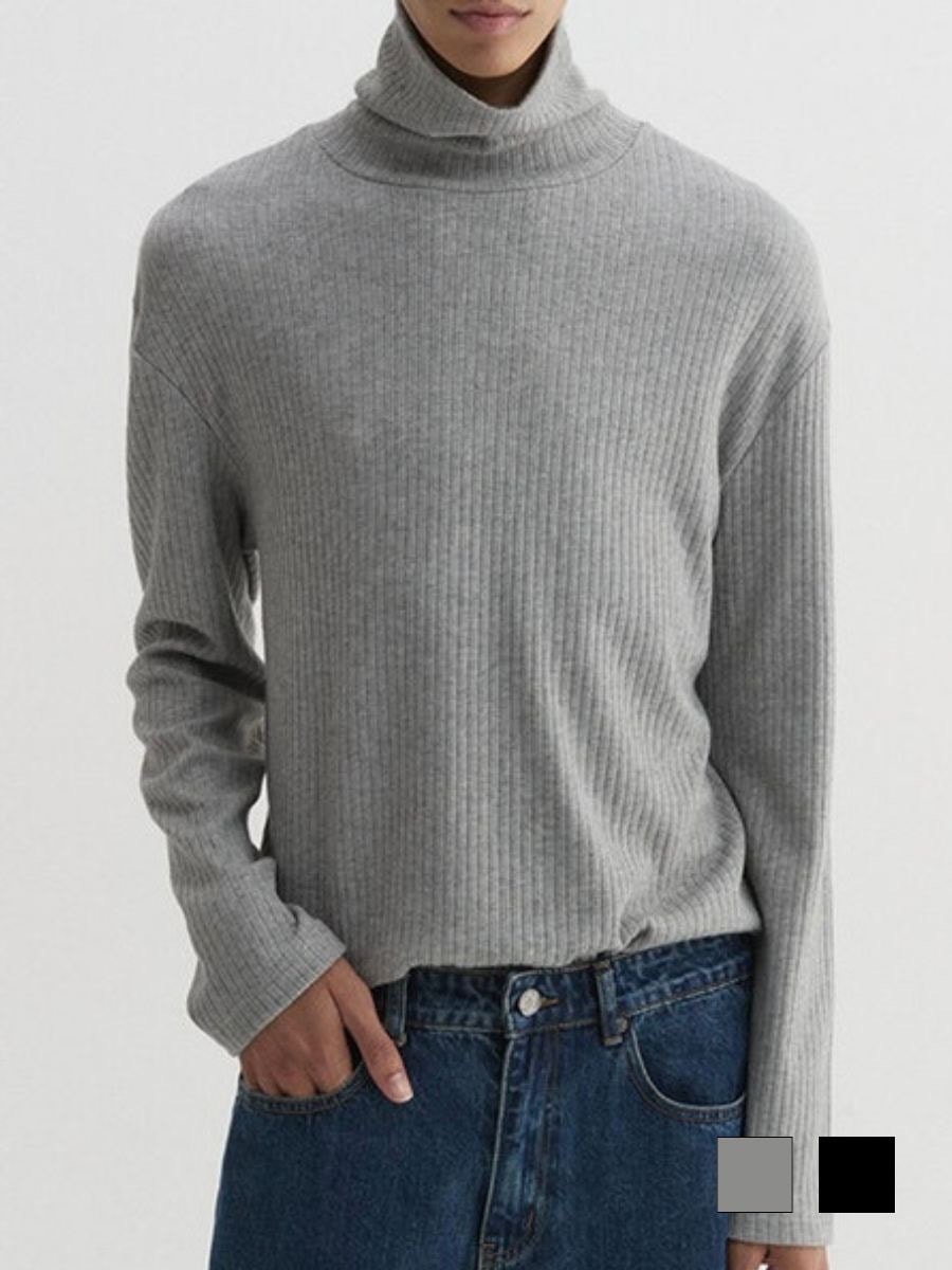 【DNSR】Knitted Turtleneck Long Sleeve