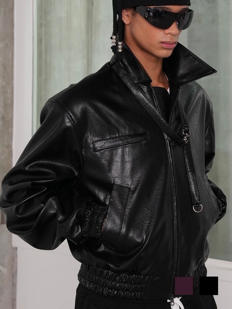 11/3 20:00発売【ESC STUDIO】Neck chain bomber jacket