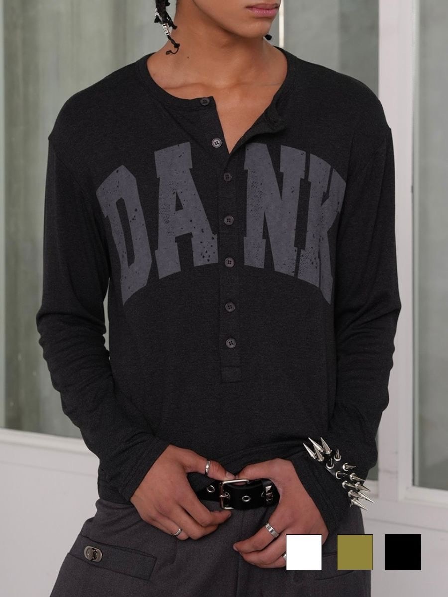 11/3 20:00発売【ESC STUDIO】DANK henley long sleeves