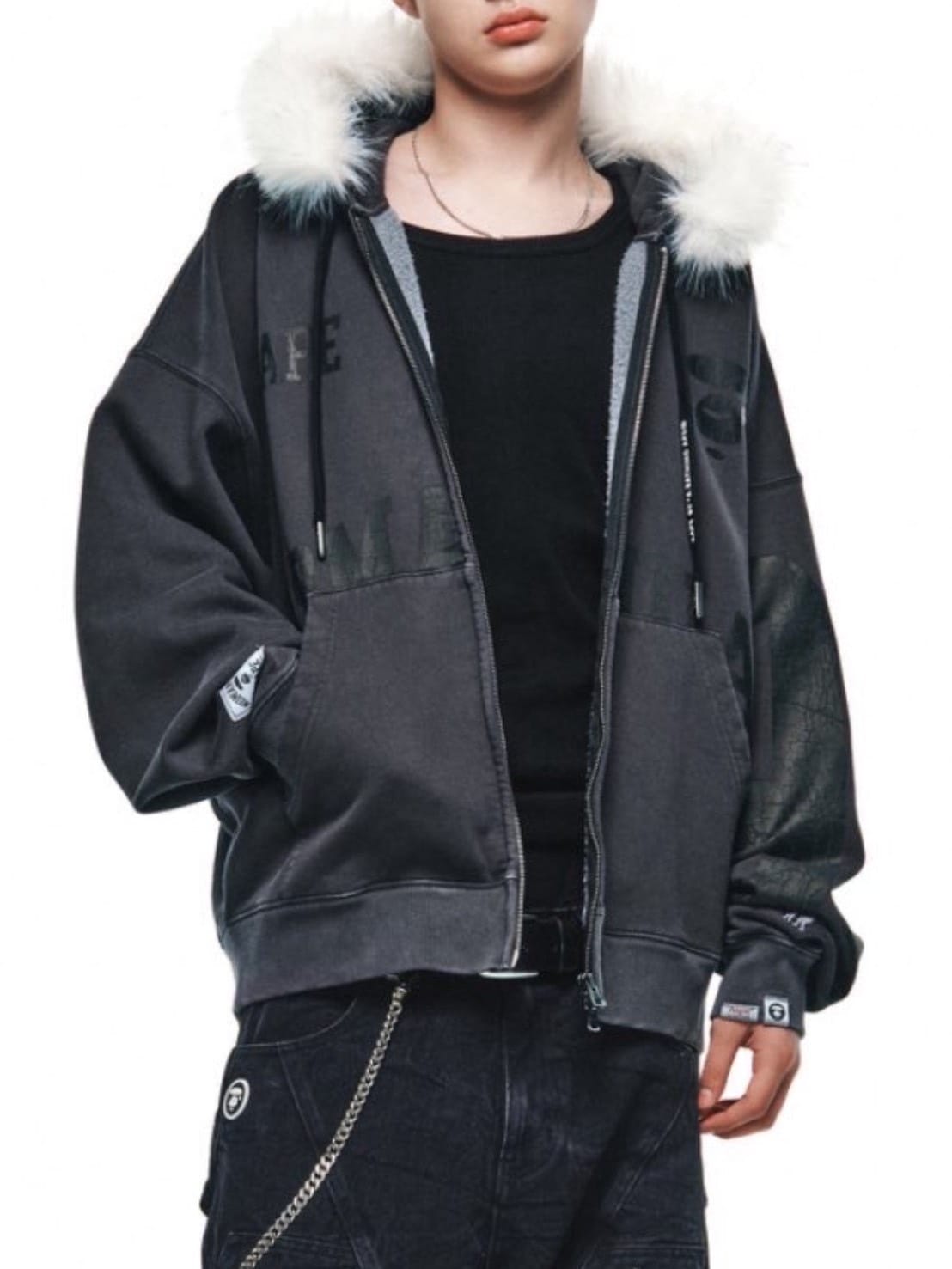 AAPE X NOMANUAL】AAPE X NOMANUAL HOODIE ZIP-UP 1 | OUR BRAND
