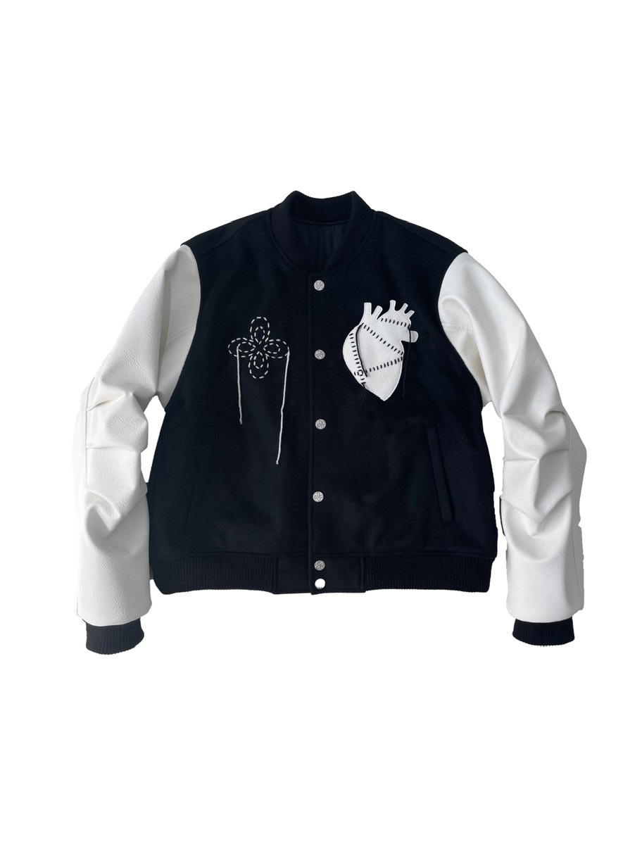 11/13 20:00発売【SURGERY】surgery sutured destroyed varsity jacket / 【サージェリー】 サージェリースーチャード　デストロイド　バーシティ　ジャケット
