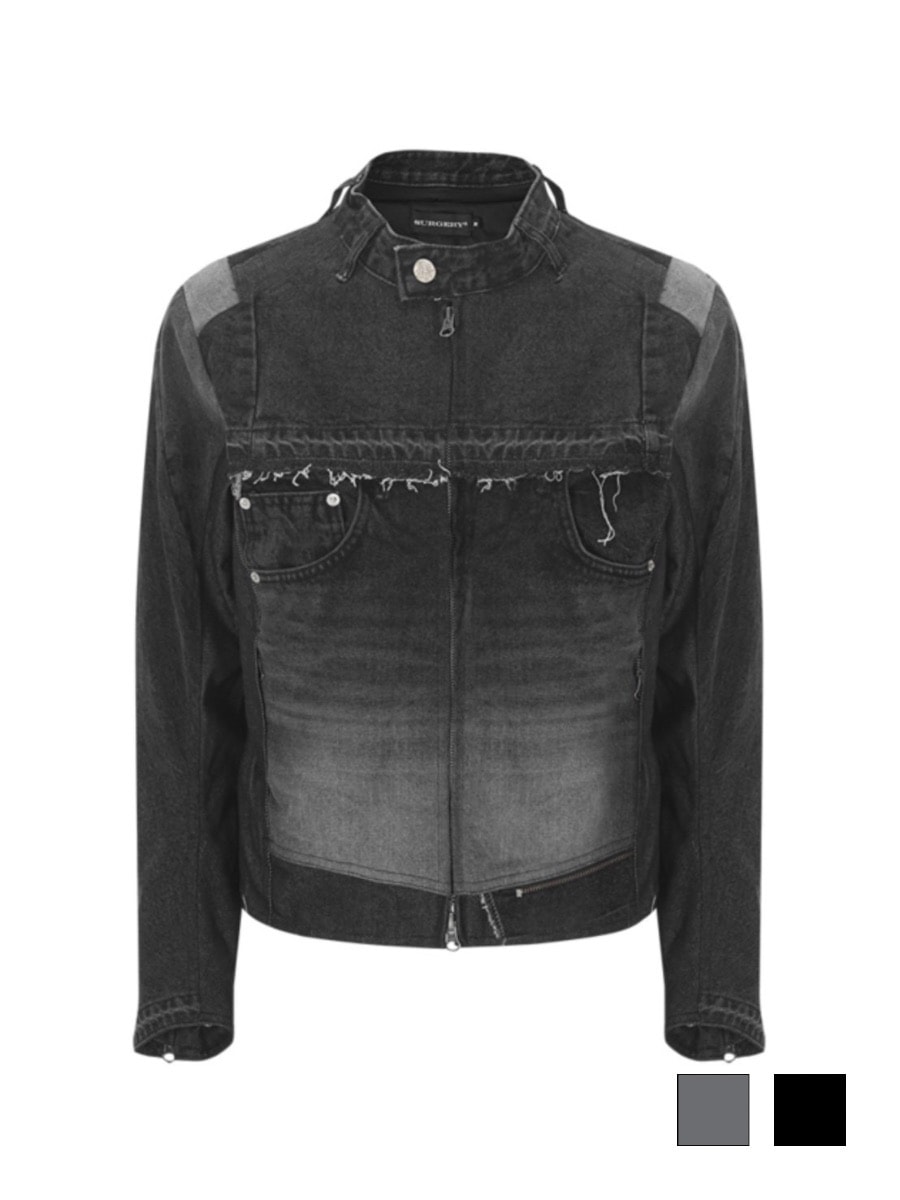 11/13 20:00発売【SURGERY】surgery denim biker jacket / 【サージェリー】サージェリー デニム バイカー ジャケット