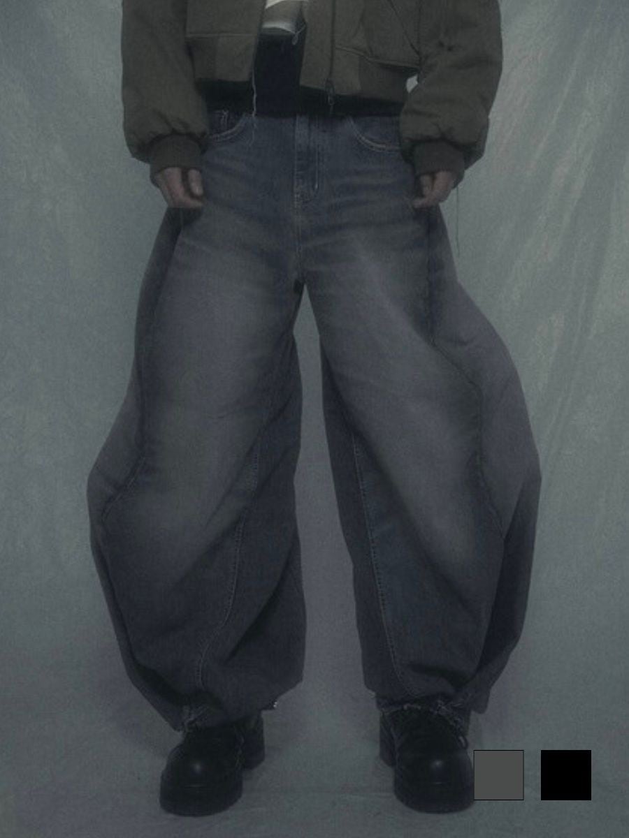 11/13 20:00発売【SURGERY】surgery double folding over wide baggy jeans ver.2 / 【サージェリー】サージェリーダブルフォールディングオーバーワイドバギージーンズ バージョン.2