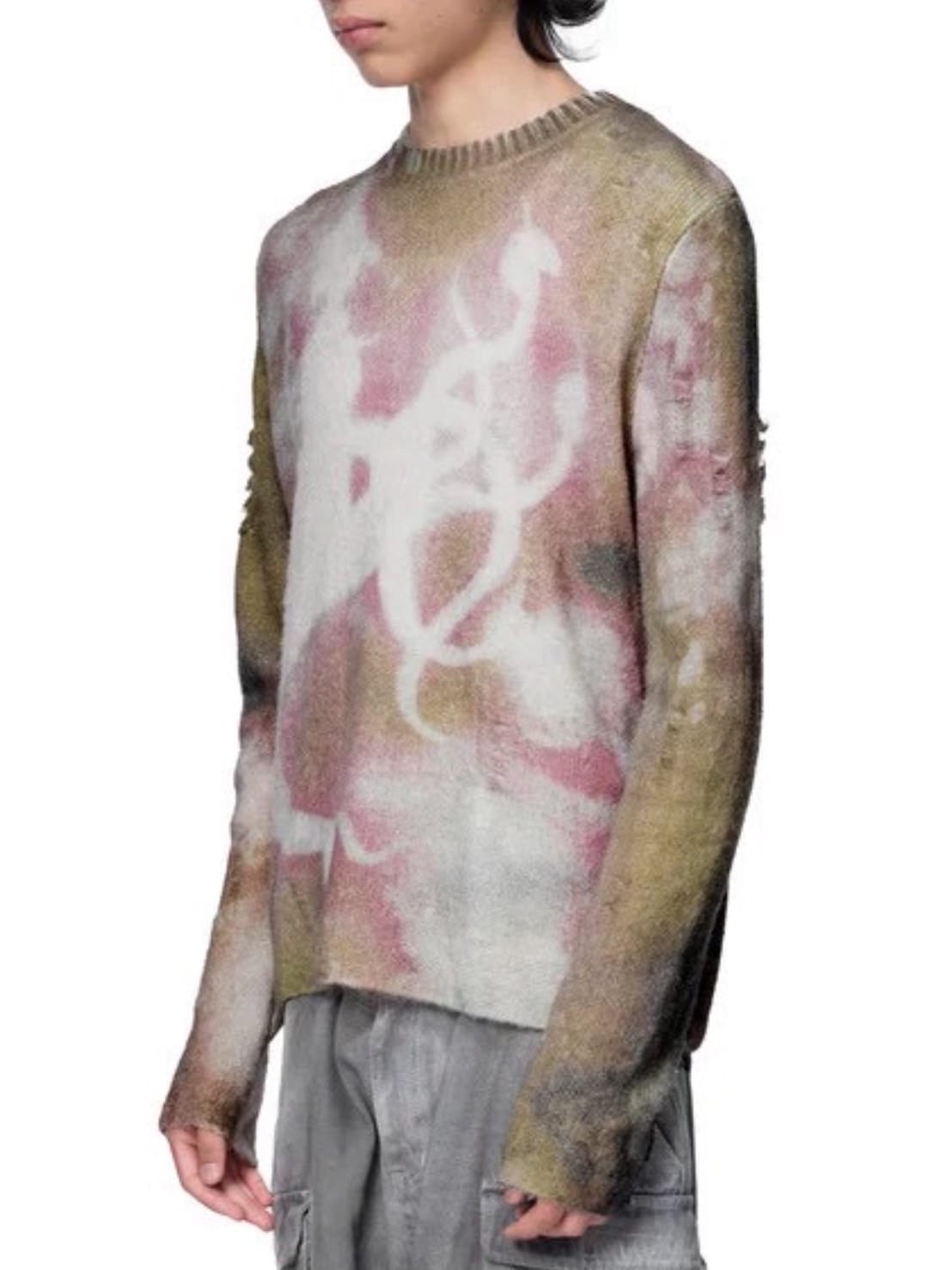 【The Boy Has No Patience】All-Over Textured Print Sweater / 【ザボーイハズノーペーシェンス】タイダイグラフィックセーター