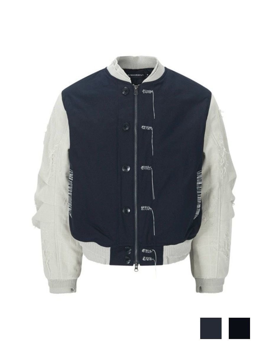 11/13 20:00発売【SURGERY】surgery Scarline varsity jacket