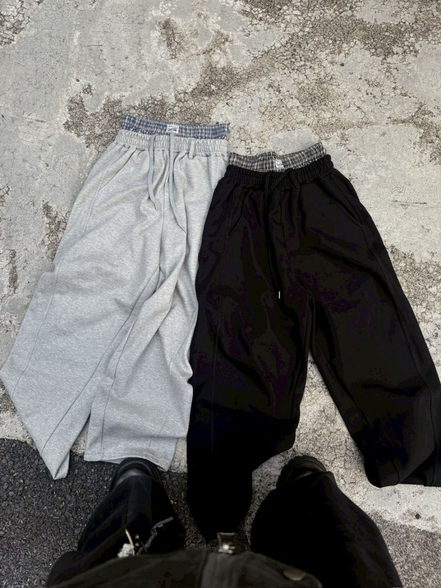 受注制【youll】layered sweat pants (2color)