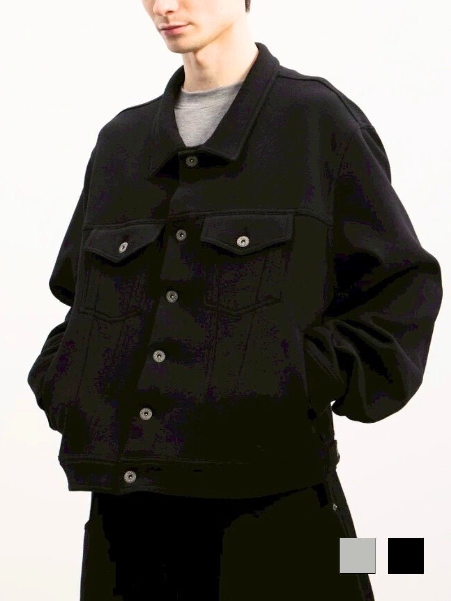 【DND4DES】Wool Knitted Jacket /【ディーエヌディーフォーデス】シンプルポケットカラージャケット