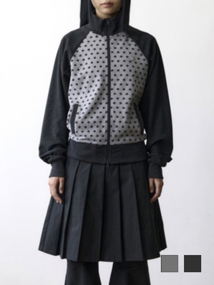 【THECOLDESTMOMENT】TCM dot raglan zip-up