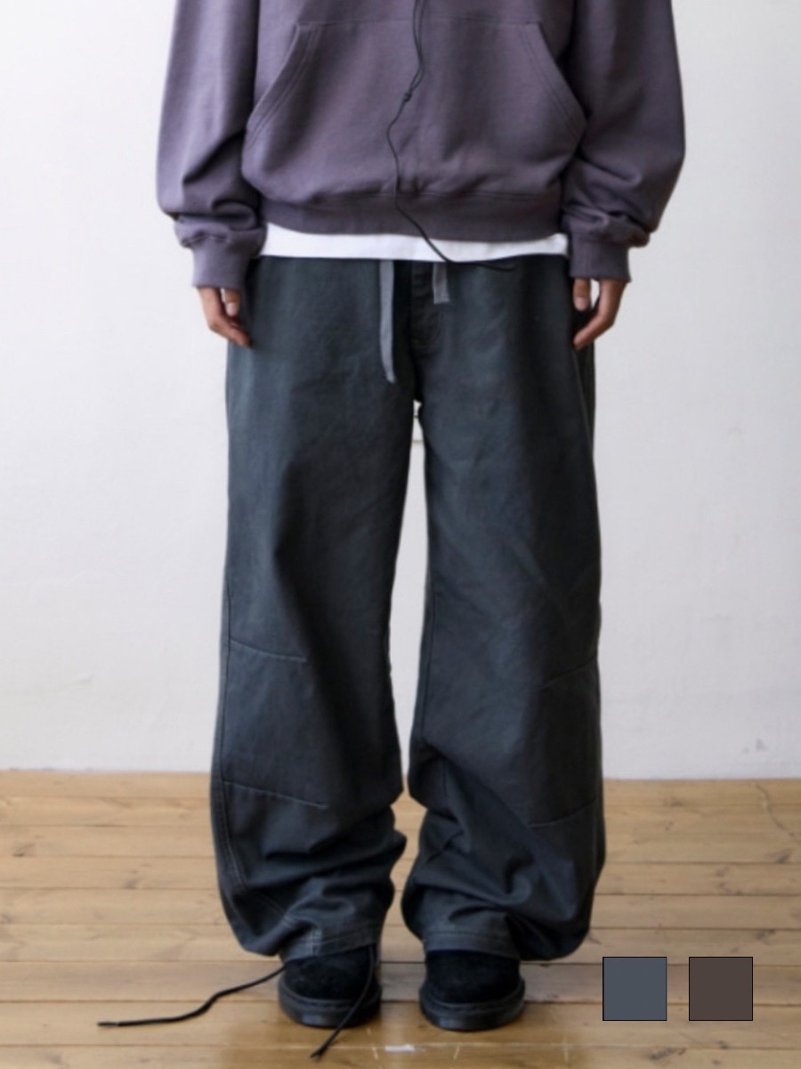 【THECOLDESTMOMENT】TCM trunk layered pants