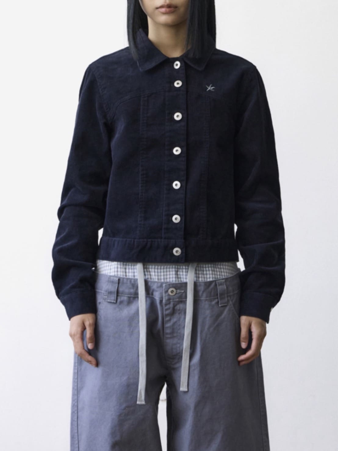 【THECOLDESTMOMENT】TCM mini logo work jacket