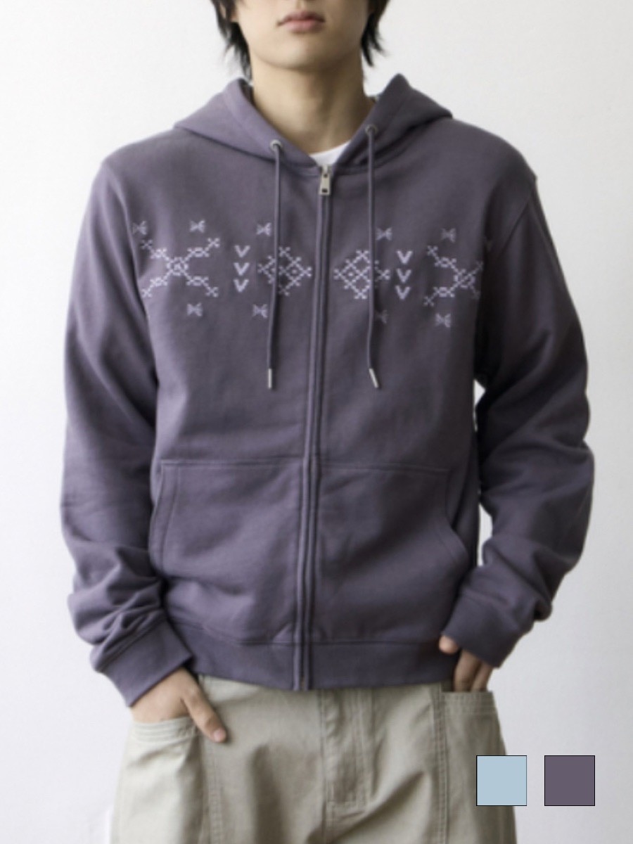 【THECOLDESTMOMENT】TCM nordic hooded zip-up