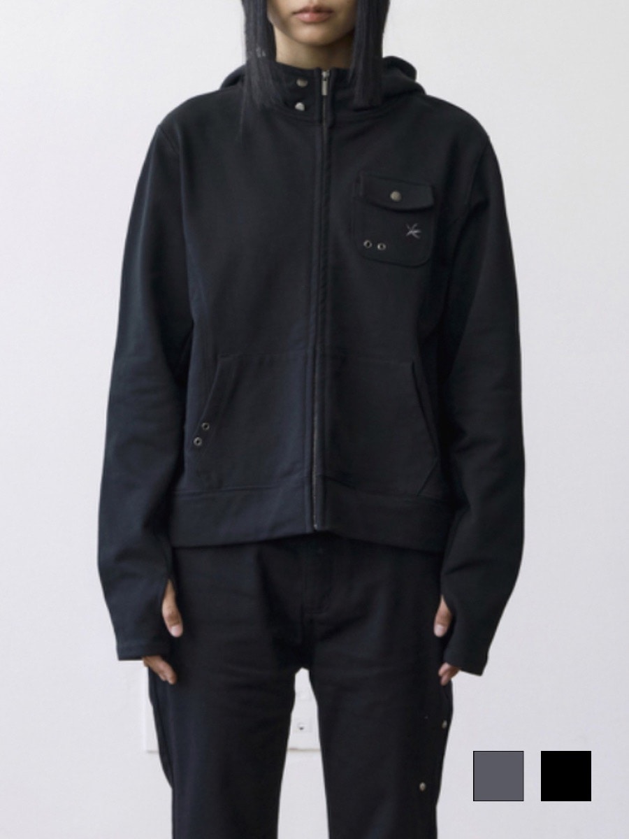 【THECOLDESTMOMENT】TCM easy pocket hooded zip-up