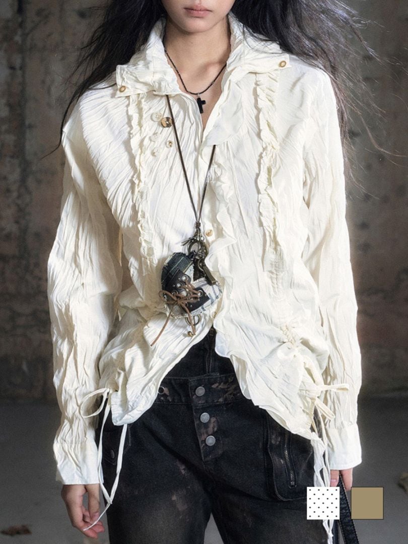 【Cest Nous】Broken Heart Necklace  / 【セヌー】ハートレースアップネックレス