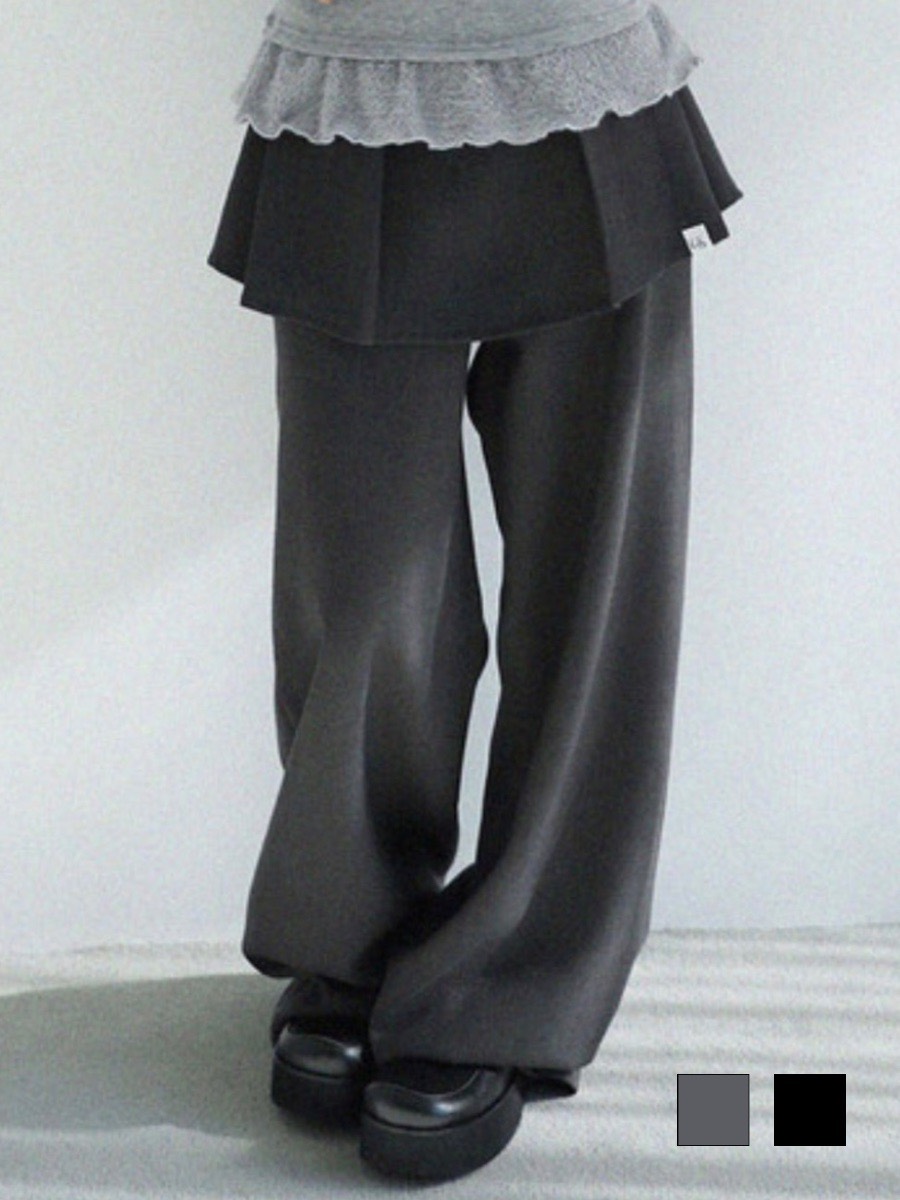 【Uglyshadow】TULIP LONG  SKIRT PANTS