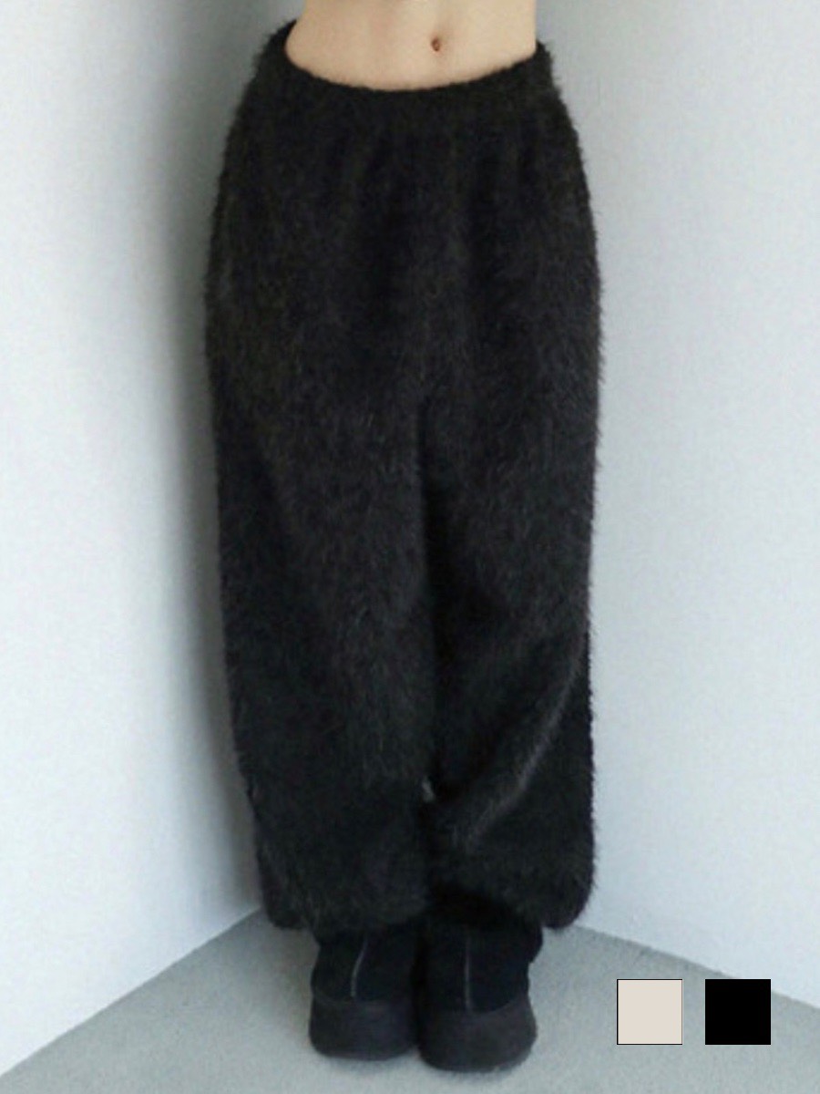 【Uglyshadow】BOUCLE KNIT WIDEPANTS