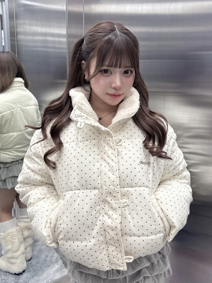 受注制【nmtc +】dot pattern blouson 【エヌエムティーシープラス】ドット柄ブルゾン