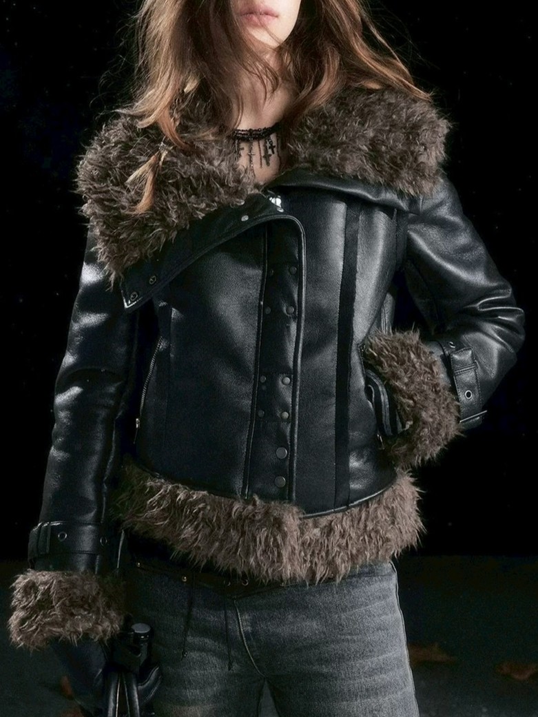 【Cest Nous】Faux Fur-Lined Coat / 【セヌー】ファーラインコーティングジャケット