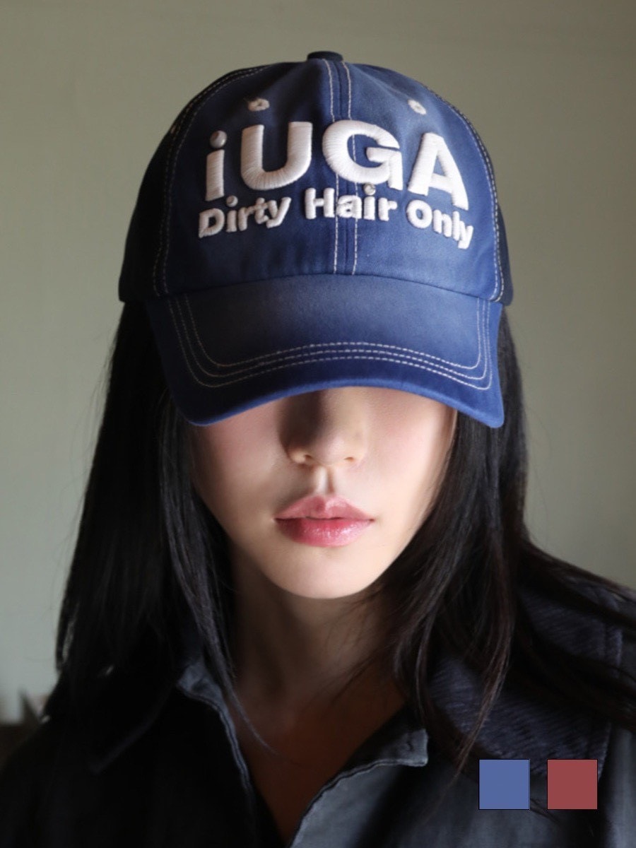 【IUGAMAKARAS】Washed Embroidery Ball Cap