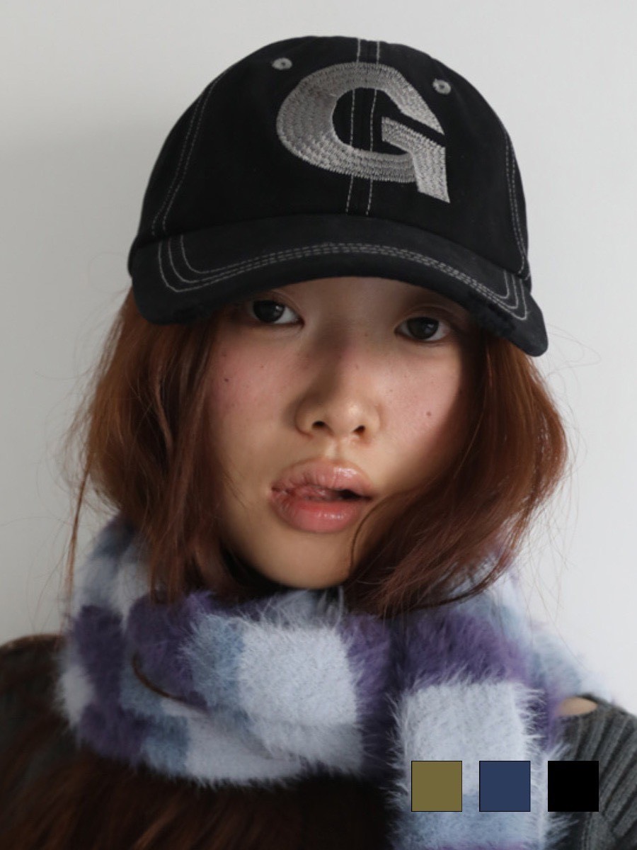 【IUGAMAKARAS】G Needlework Ball Cap