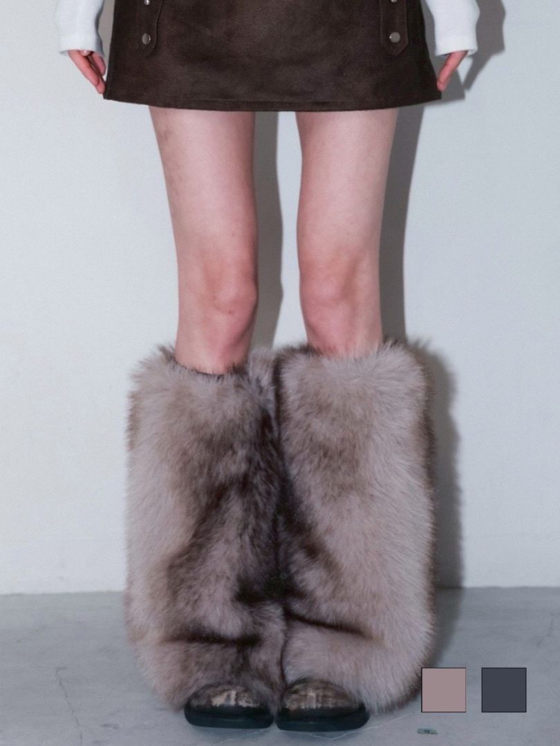 【CHERRYQUIRI】furry leg warmer